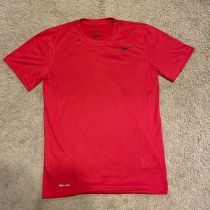 Red Nike dri-fit T-shirt